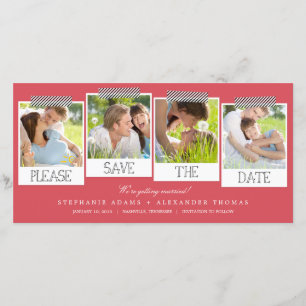 Imprime Enregistrer La Date Carte photo