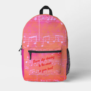 Imprimé Étapes musicales - Mango Tango_Pink Sac à dos