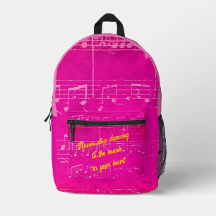 Imprimé Étapes Musicales - Sac À Dos Cha-Cha-Charming