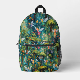 Imprimé Fées dans le sac à dos Nature