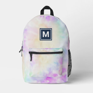 Imprimé Fille Monogram Pastel Tie Dye sac à dos
