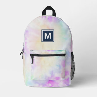 Imprimé Fille Monogram Pastel Tie Dye sac à dos