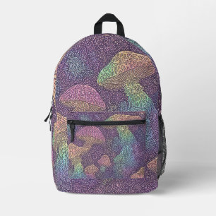Imprimé Galaxie des champignons psychédéliques - sac à dos
