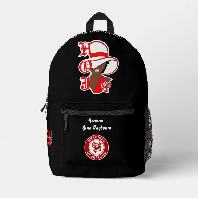 Imprimé Héroïne de Jericho HOJ sac à dos personnalisé (Recto)