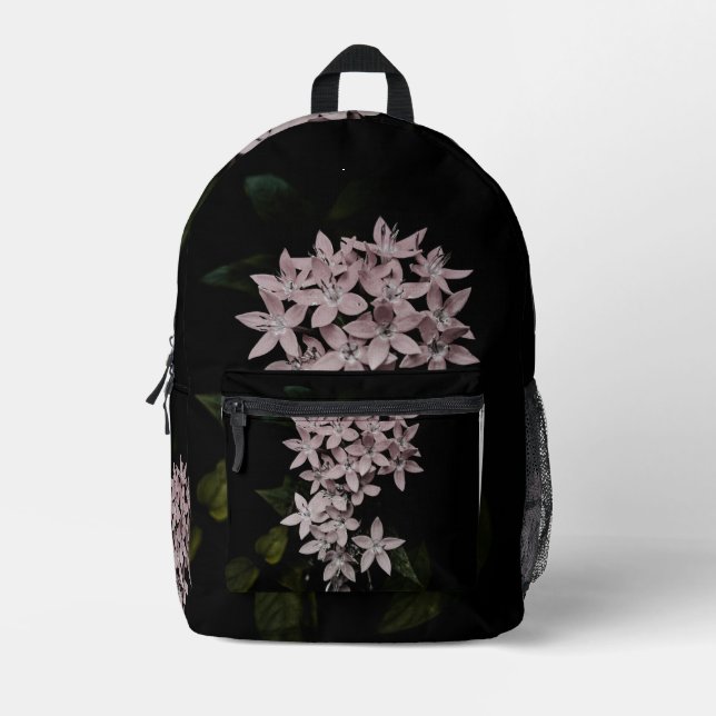 Imprimé Image de fleurs sur sac à dos (Recto)