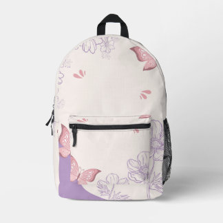 Imprimé Joli sac à dos à motif floral