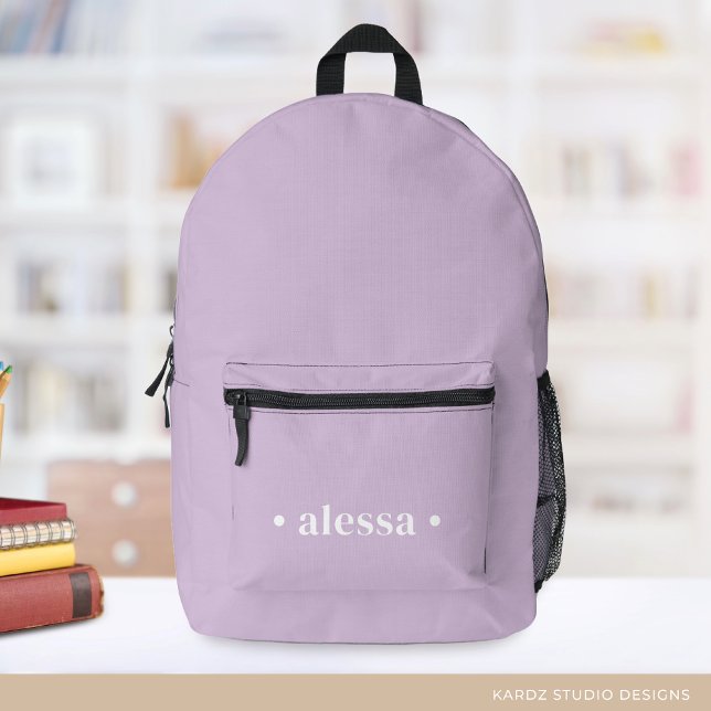 Imprimé Joli sac à dos de l'école de fille Lavender (Créateur téléchargé)