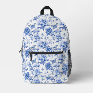 Imprimé Joli sac à dos Floral bleu
