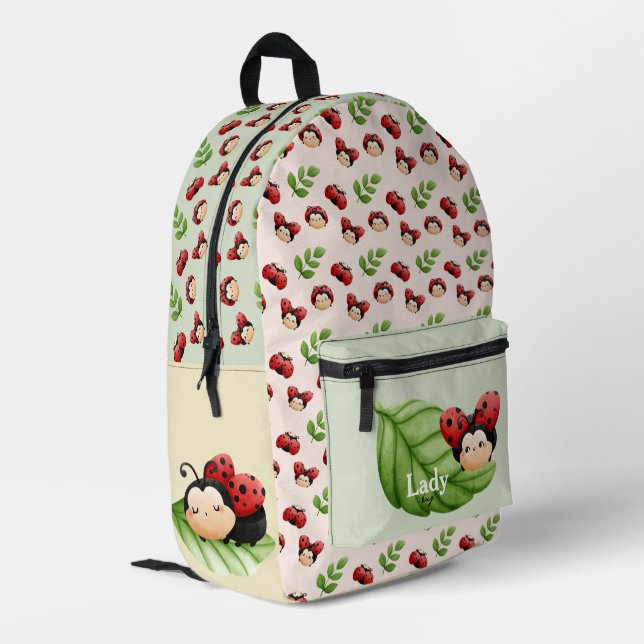 Imprimé Joli sac à dos Motif LadyBug (Coin arrière gauche)