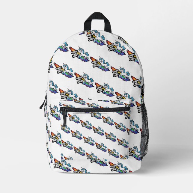 Imprimé Licorne Sac à Dos Sorry not Sorry (Recto)