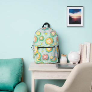 Imprimé Magnifique sac à dos turquoise, unique