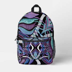 Imprimé MerlinMistique Original & C/M sur un sac à dos