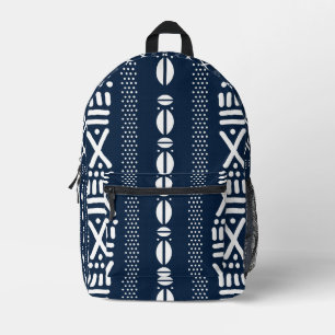 Imprimé Mode durable sac à dos en tissu africain Bogolan