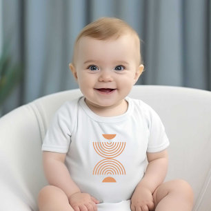 Imprimé moderne Bébé enfants Blanc tshirts