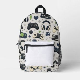 Imprimé Motif de sac à dos pour enfants gamers de luxe