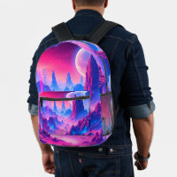 Neon Alien Planet sac à dos