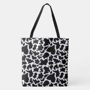 Imprimé noir et blanc de grande taille sac fourre-