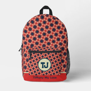 Imprimé Nom Élégant Retour À L'École Sac À Dos À Motifs