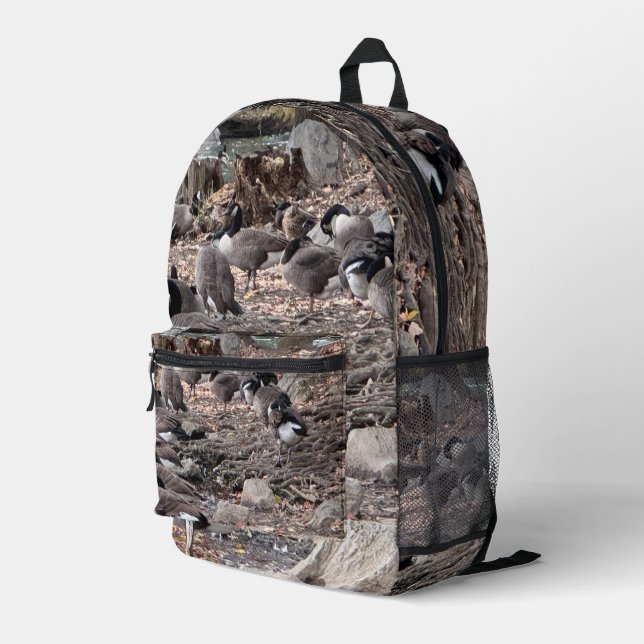 Imprimé Oies dans le sac à dos du parc (Coin arrière droit)