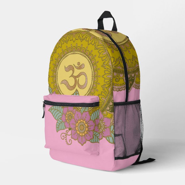 Imprimé OM Mandala - Sac à dos (Coin arrière droit)