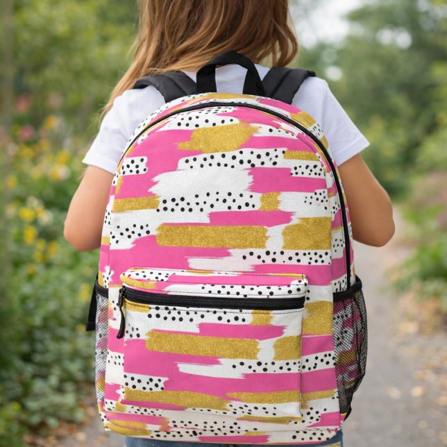 Imprimé Paint the Day : Abstrait sac à dos chic (Créateur téléchargé)