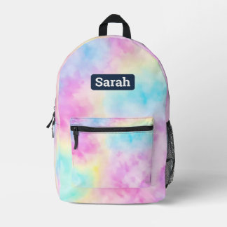 Imprimé Pastel Tie teinture sac à dos personnalisable