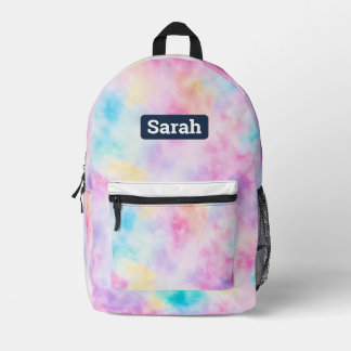 Imprimé Pastel Tie teinture sac à dos personnalisable