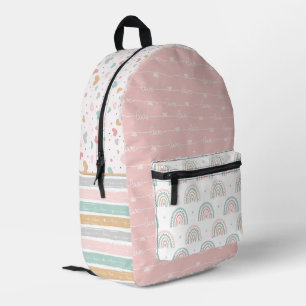 Imprimé Patchwork Hearts Rainbow Kids Pinted Sac à dos