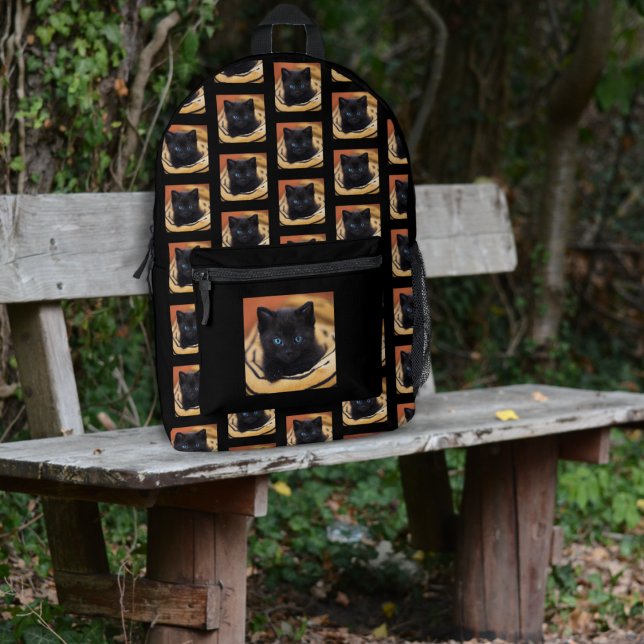 Imprimé Pet Photo Motif sac à dos noir (Créateur téléchargé)
