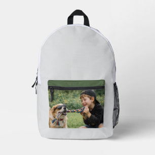 Imprimé Photo de chien personnalisé + Sac à dos + Amoureux
