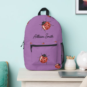 Imprimé Purple Ladybug, sac à dos pour enfants
