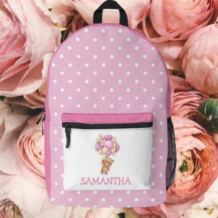 Imprimé Retour à l'école Fille Bear thème Sac à dos imprim