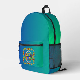 Imprimé Retour à l'école sac à dos