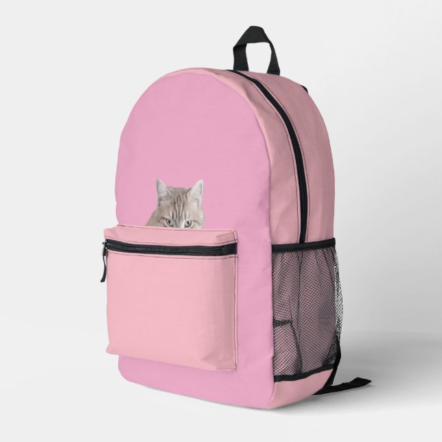 Imprimé Rusty Cat Pink sac à dos (Coin arrière droit)