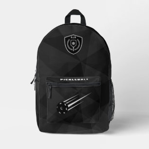 Imprimé Sac à dos à bille de poche personnalisé noir