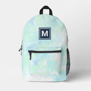 Imprimé Sac à dos à Cravate Monogram Girly Pastel