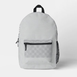 Imprimé Sac à dos à motif à points gris minimaliste