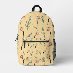 Imprimé Sac à dos à motif botanique de fleurs sauvages est