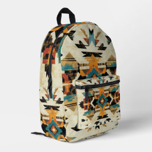 Imprimé Sac à dos à motif géométrique tribal