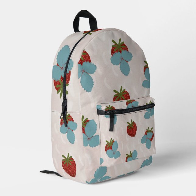 Imprimé Sac à dos à paillettes fraise  (Coin arrière gauche)