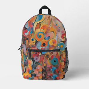 Imprimé Sac à dos abstrait multicolore