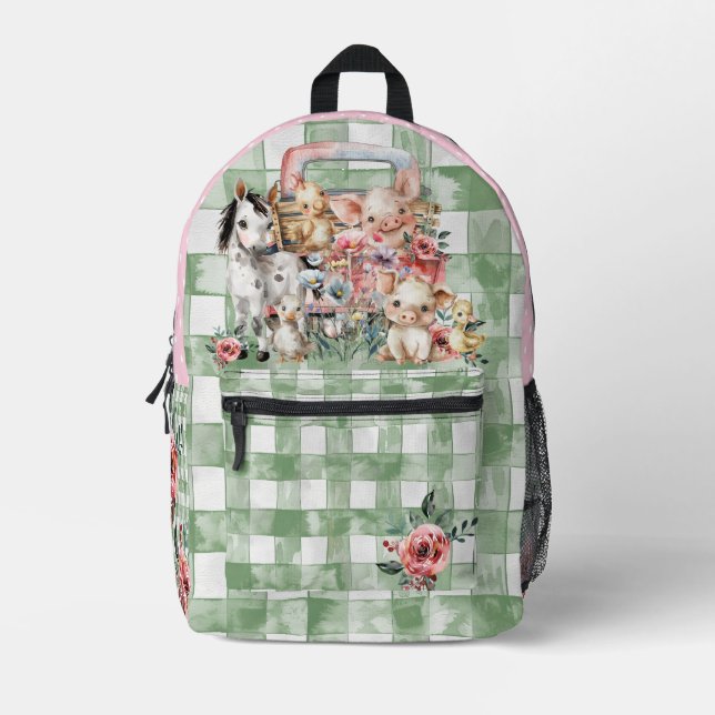 Imprimé Sac À Dos Amimal Avec Camion (Recto)