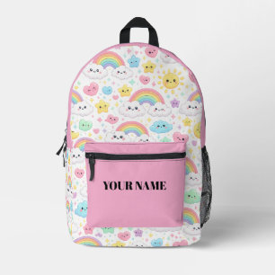 Imprimé Sac à dos arc-en-ciel Kawaii mignon Sac personna