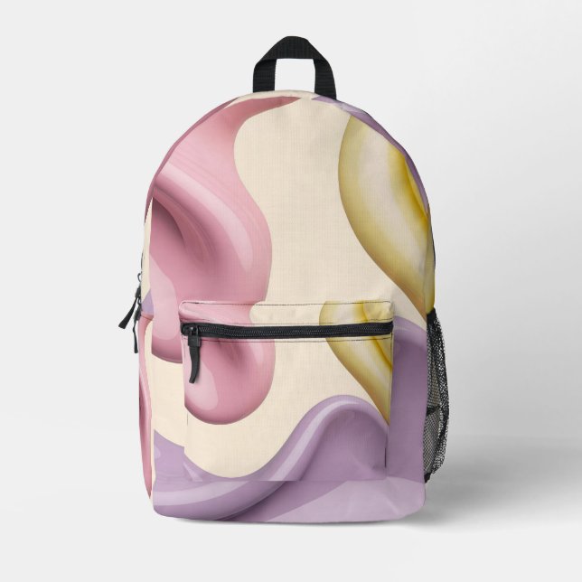 Imprimé Sac à dos au motif graphique élégant (Recto)