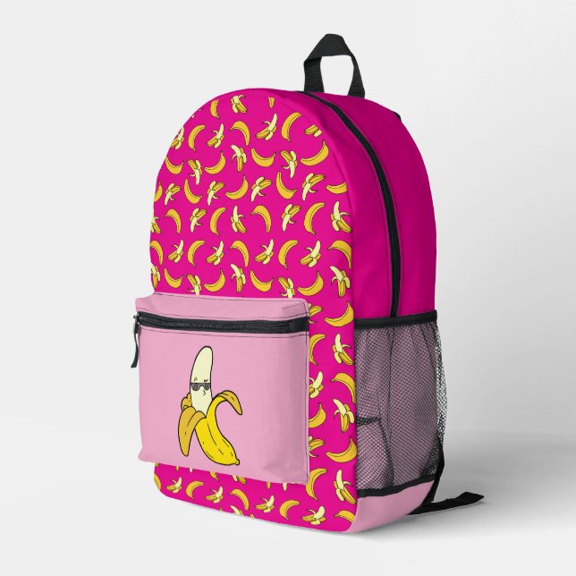 Imprimé Sac à dos banane Hot Rose Summer Bag (Coin arrière droit)