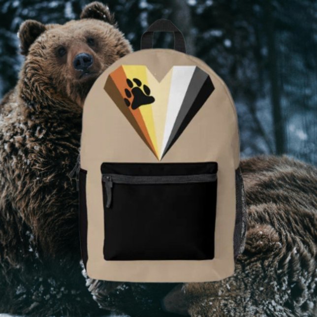 Imprimé Sac à dos Bear Pride Heart (Créateur téléchargé)