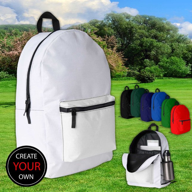 Imprimé Sac à dos blanc, sac / Personnaliser (Créateur téléchargé)