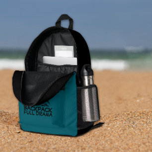 Imprimé Sac à dos bleu drôle pour randonnée pour voyages s