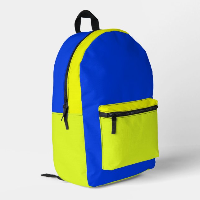 Imprimé Sac à dos bleu et jaune (Coin arrière gauche)