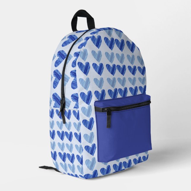 Imprimé Sac à dos Blue Hearts Delight (Coin arrière gauche)